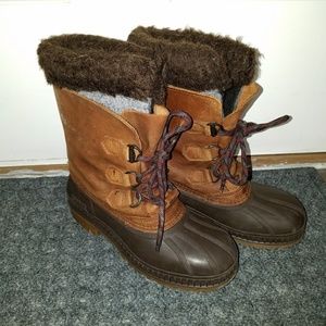 Vintage Sorel Leather Upper Insulated Winter Boots